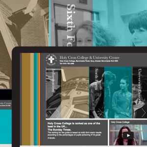 Bespoke Website Design for holy cross university