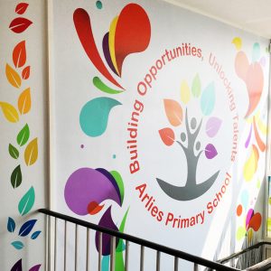 Wall Graphics for Arlies Primary School by Hive