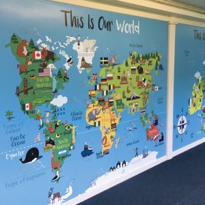 World Map Wall Art