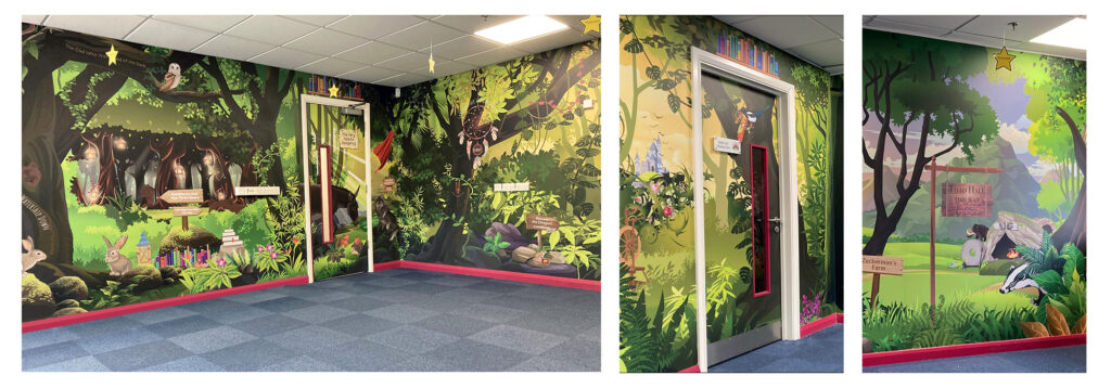 Kentmere Academy Primary School Wall Graphics Reading Room Library