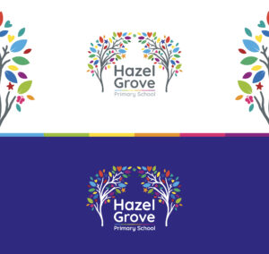 Primary School Logo for Hazel Grove