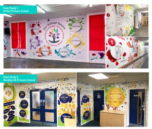 School Values Wall Art Examples