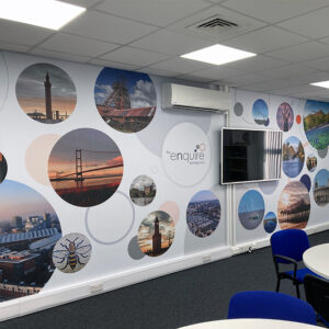 Thumbnail showing a preview of the multi academy trust wall graphics project at the Enquire Learning Trust